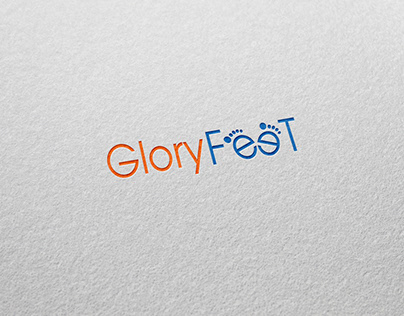 Glory feet logo design | Think Unique