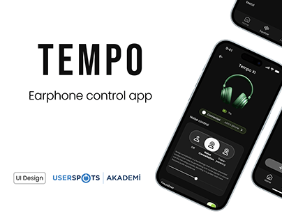 TEMPO - Earphone Control App | UI Design