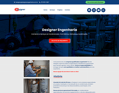 Layout Site - Designer Engenharia