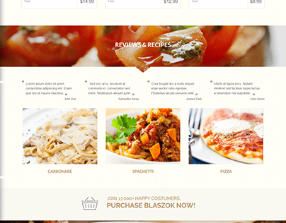 Gorki Food Landing Page