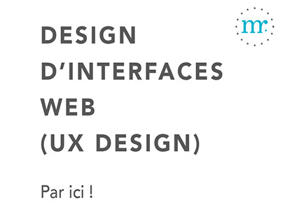 Design d'interface Web (design UX)