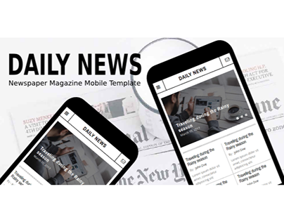 Daily News - Newspaper Mobile Template