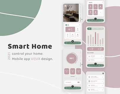 Smart Home ( Mobile App UI | UX Design )