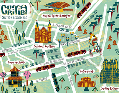 Inky Map - Curitiba