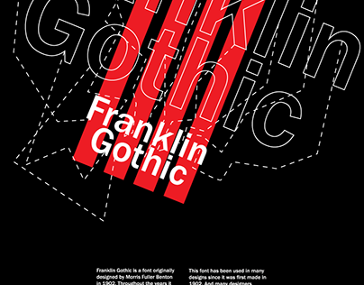Franklin Gothic Type | Specimen Poster
