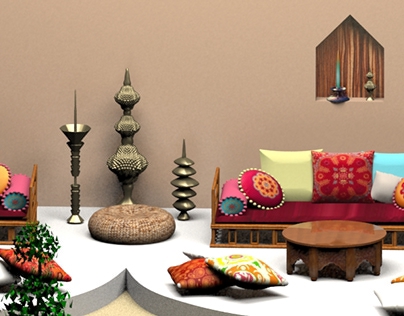 Indian Inspired  Lounge