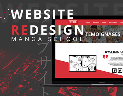 Webdesign rework - Manga School