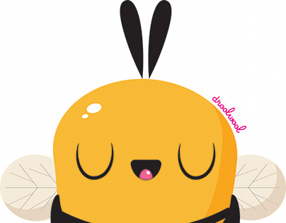 "Happy Bee" Vector Illustration