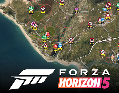 Forza Horizon 5 World Map UI