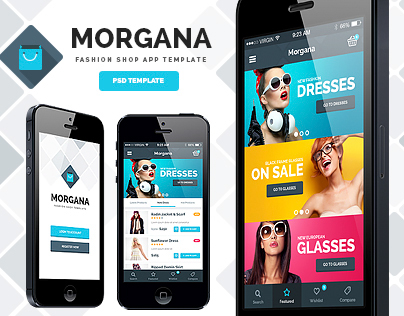 Morgana Fashion Shop - PSD App Template
