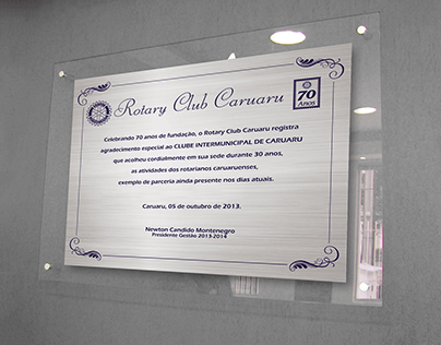 Placas ROTARY CLUB