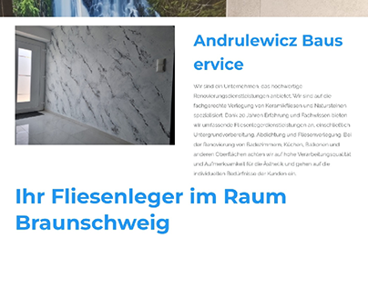 Project thumbnail - Webseite Andrulewicz Bauservice