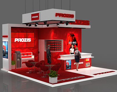 PROZIS Exhibition Stand made in 3d max + vray