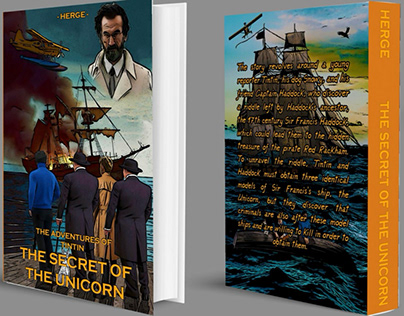 Tintin Book Cover Design