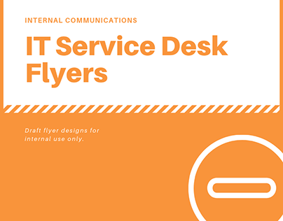 IT Service Desk Flyers