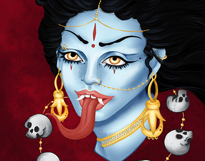 Ilustração Digital Deusa Kali