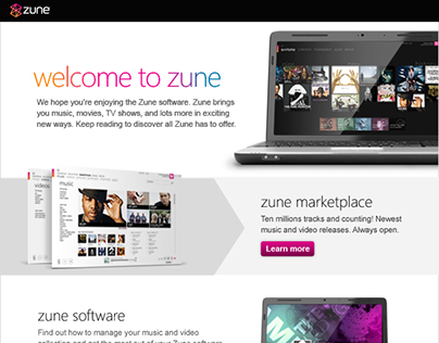 Zune Email Newsletters