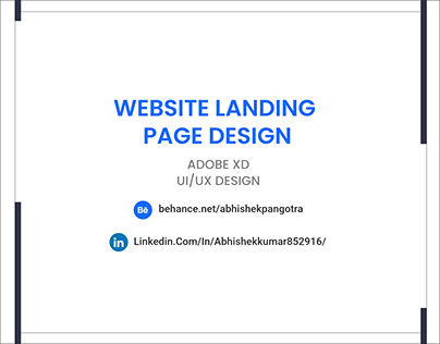 Website Landing Page Design - Minimalism
