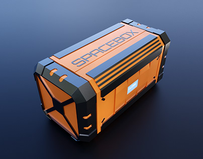 Sci-Fi Containers 3D model