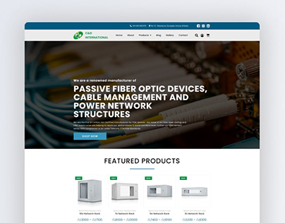 Website for Fiber Optic Device Manufacture