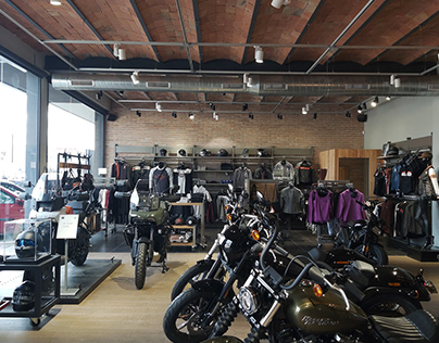 Visual merchandising boutiques Harley-Davidson Iberia
