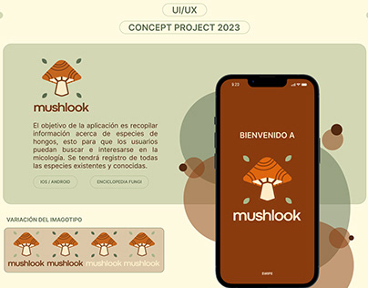 App Mushlook / Design UI, UX.