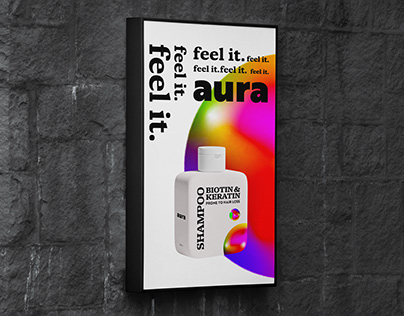 aura | hair care brand design