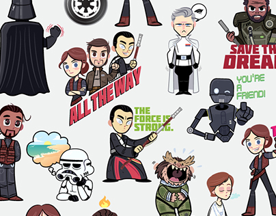 Star Wars Rogue One: Digital Stickers