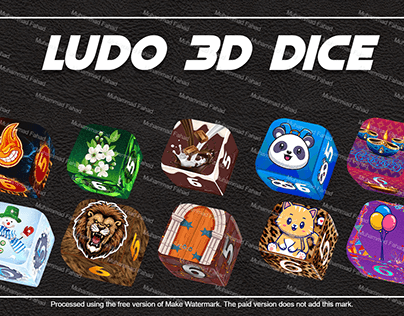 Ludo 3D Dice Assists Design