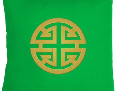 Chinese symbol prosperity ebroidery