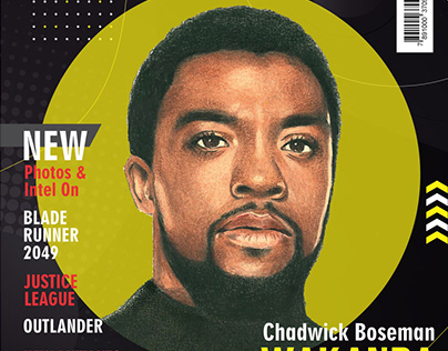 Capa Revista Entertainment Chadwick Boseman