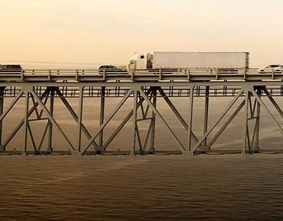 The Chesapeake Bay bridge