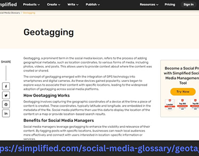 Geotagging meaning