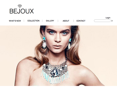 Bijoux website design