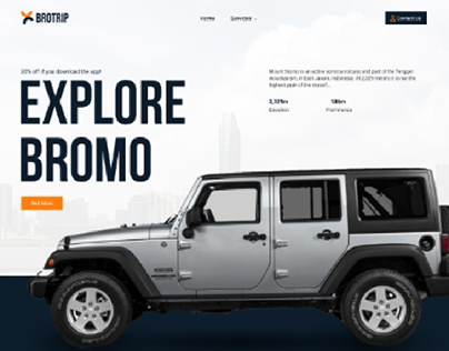 Bromo website Design