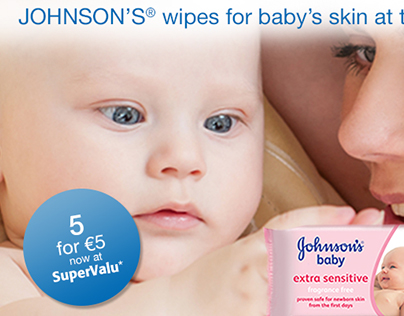 Johnson's wipes SuperValu offer widgets