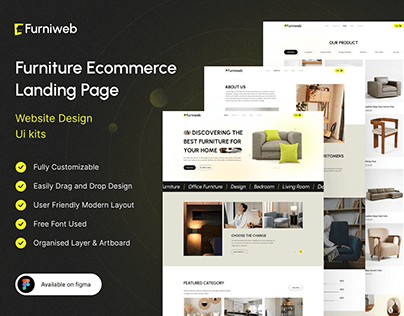 Furniture Ecommerce Landing Page UI Design