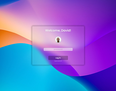 #DailyUI 001: Log In / OS Screen / Sign Up