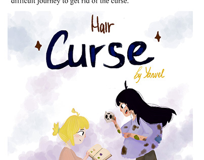 Book illustration story "Curse of hair"