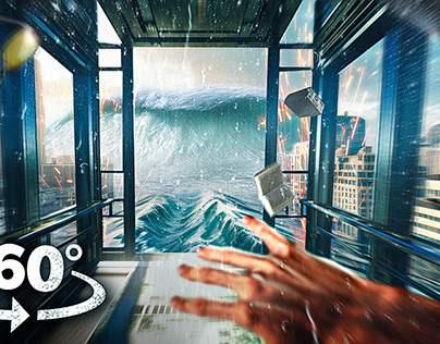 360° SCIENCE LAB 1 - Escape Tsunami Wave in the Lift