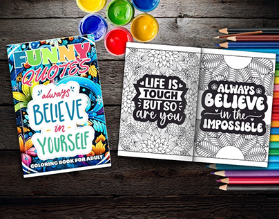 Project thumbnail - Funny quotes coloring book