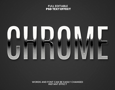 3D Text Style "Chrome"