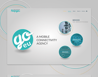 Keepgo.eu mobile agency web interface concept