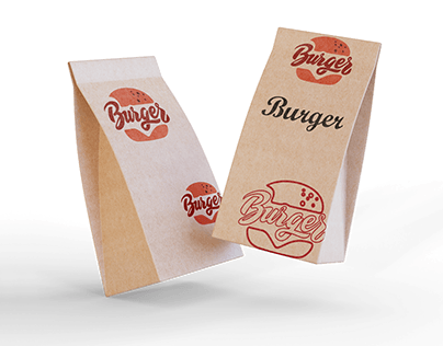 Modelo de Embalagem de hambúrguer