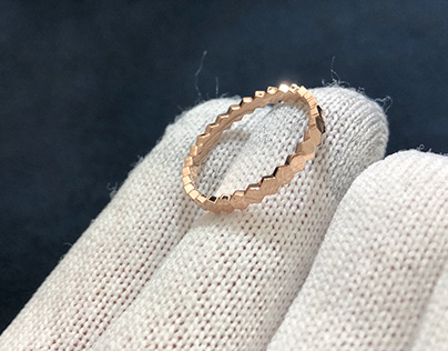 bee my love rose gold ring