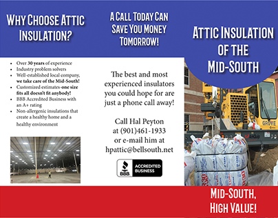 Attic Insulation of the Mid-South Brochure
