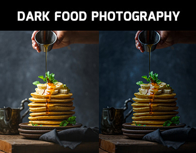food photography into dark mode