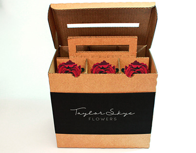Packaging tipo Sixpack para flores-Taylor Skye Flowers