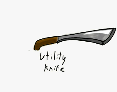 Utility knife icon for game
