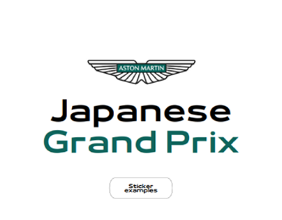 Japanese Grand Prix Stickers to Aston Martin